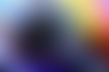Abstract blurred grainy gradient background texture. Colorful digital grain dust soft noise effect pattern. Lo-fi multicolor vintage retro fluid colors. Nostalgia, vintage, 80s, 90s style synthwave