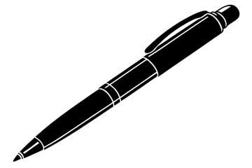 Silhouette Pen Vector on White