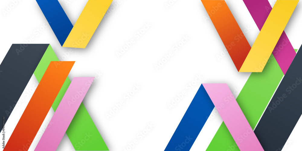 Poster colorful abstract background dynamic textured geometric element
