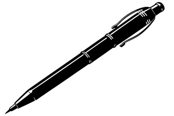 Silhouette Pen Vector on White