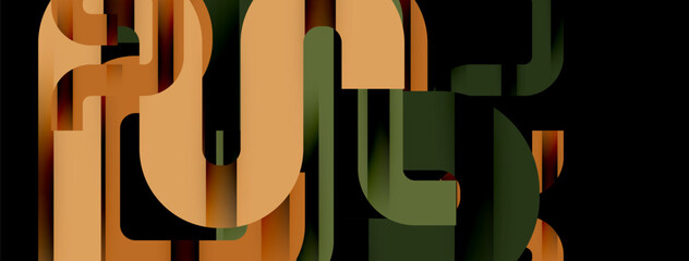 Lines, abstract letter style design background. Geometric vector Illustration For Wallpaper, Banner, Background, Card, Book Illustration, landing page