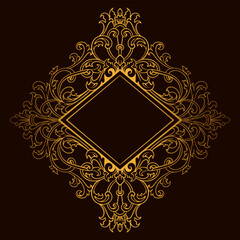 Luxury Vintage Ornament Frame