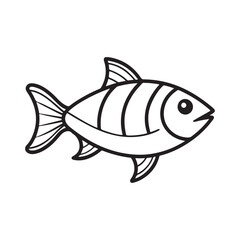 A fish icon vector illustration 