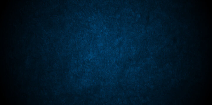 Vintage empty blue old wall cement stucco vector background. Abstract distressed grunge wall aged dark blue texture concrete marble interior stone backdrop texture. 