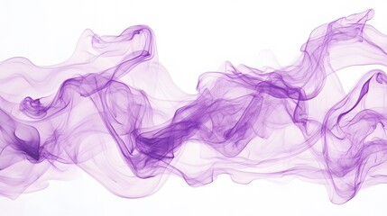 Fototapeta premium Purple Smoke on White Background, Abstract Image, Texture, Pattern, Wallpaper, Cover and Screen of Smartphone, Cell Phone, Computer, Laptop, 9:16 and 16:9 Format