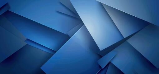 Abstract Blue Geometric Design