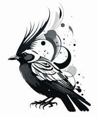 fantasy bird silhouette