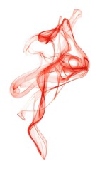 Red Smoke on White Background, Abstract Image, Texture, Pattern, Wallpaper, Cover and Screen of Smartphone, Cell Phone, Computer, Laptop, 9:16 and 16:9 Format
