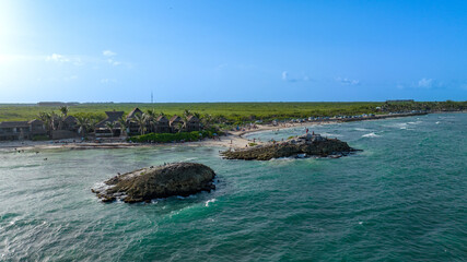 Playa punta piedra en Tulum M&eacute;xico