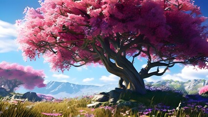 A Peaceful Environment with A Beautiful Forest Scenario