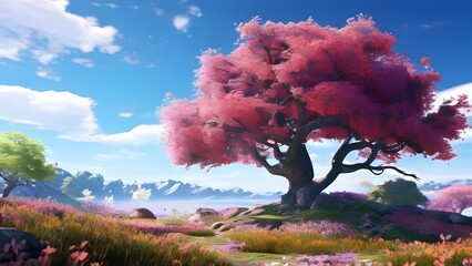 A Peaceful Environment with A Beautiful Forest Scenario