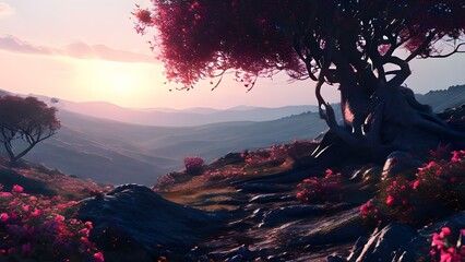 A Peaceful Environment with A Beautiful Forest Scenario