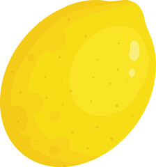 Lemon slice. Fresh citrus, half sliced lemon and chopped lemon. Cut lemon fruit slice and zest for lemonade juice or vitamin c logo. Isolated cartoon vector illustration icon