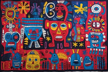 Obraz premium Panama Mola Tapestry