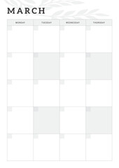 January to December Monthly Planner