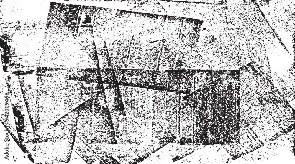 Poster monochrome texture composed of irregular graphic elements. distressed uneven grunge background. abst