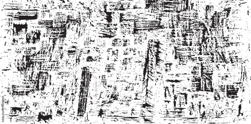 Poster monochrome texture composed of irregular graphic elements. distressed uneven grunge background. abst