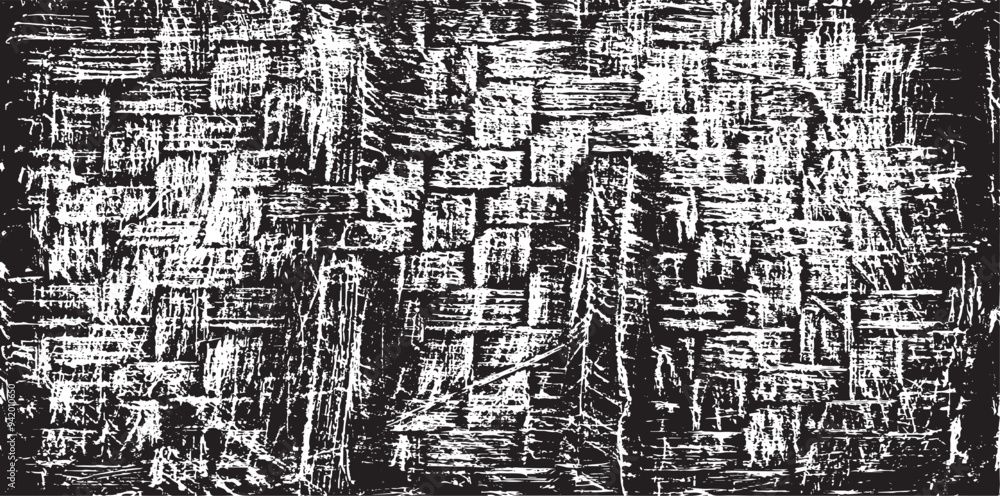 Poster monochrome texture composed of irregular graphic elements. distressed uneven grunge background. abst