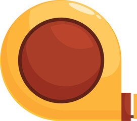 Yellow tape measure measuring nothing showing concept of accuracy