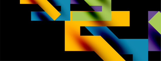 Colorful squares, lines minimal abstract background. Vector Illustration For Wallpaper, Banner, Background, Card, Book Illustration, landing page