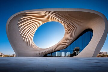 Landmark structures with cultural symbolism highlighted in an abstract design, focusing on their legacy and impact