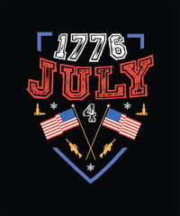 July 4th Independence Day T-shirt Design