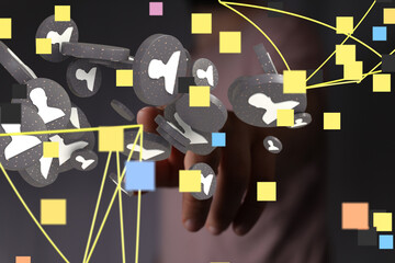 conference team work connection digital concept