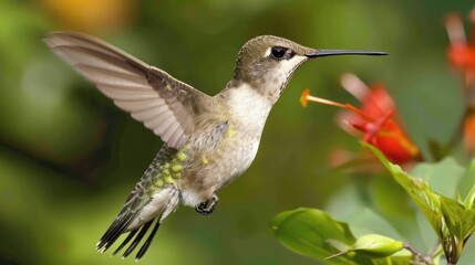 Naklejka premium Hummingbird in Flight