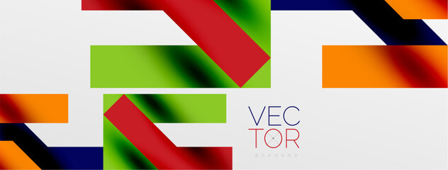 Colorful squares, lines minimal abstract background. Vector Illustration For Wallpaper, Banner, Background, Card, Book Illustration, landing page