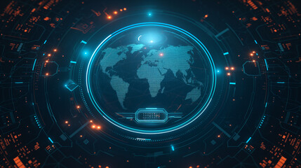 Fototapeta premium earth observation by new technology