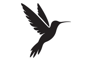 Hummingbird silhouette vector