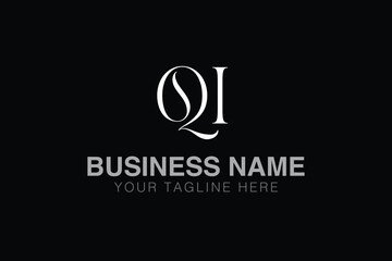 QI Q qi initial logo | initial based abstract modern minimal creative logo, vector template image. luxury logotype logo, real estate homie logo. typography logo. initials logo