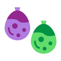 Water Balloon Vector Flat Icon Design