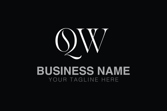 QW Q qw initial logo | initial based abstract modern minimal creative logo, vector template image. luxury logotype logo, real estate homie logo. typography logo. initials logo