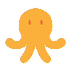 Octopus Vector Flat Icon Design