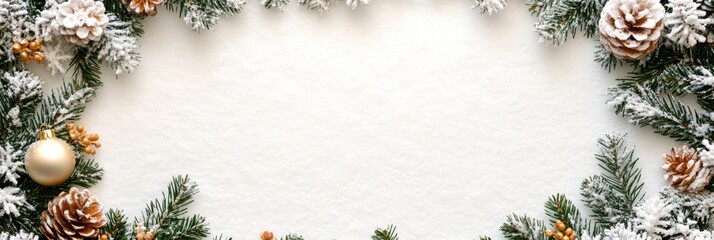 Festive Christmas New Year horizontal banner web poster, header for website. Christmas background