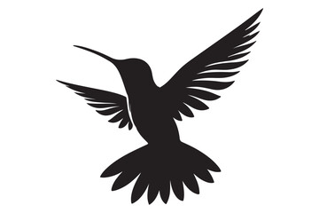 Hummingbird silhouette vector