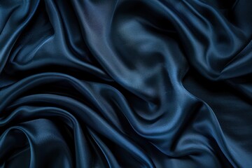 Obraz premium Elegant Blue Silk Fabric