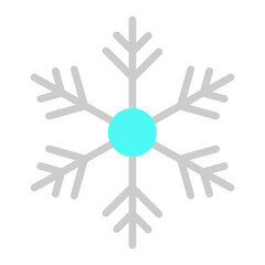 Frosty Fern Vector Flat Icon Design