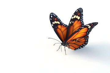Fototapeta premium Butterfly isoloted on white background