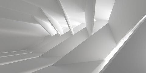 White elegant empty space.  White wall room background. Abstract interior