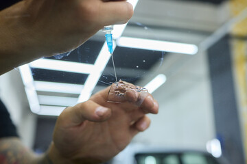 Installing windshield on a car with automotive design