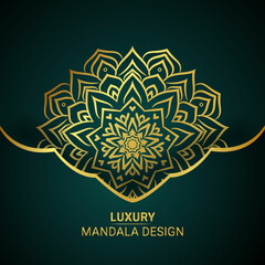 Background with  Luxury ornamental mandala design 