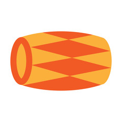 Dholak Drum Vector Flat Icon Design