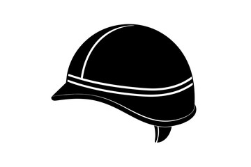 Military helmet on white background