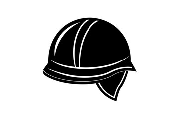 Military helmet on white background