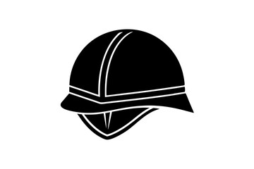 Military helmet on white background