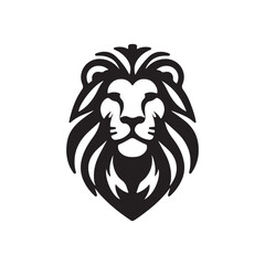 lion face logo icon vector arts silhouette