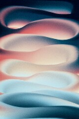 illustration image of a modern abstract pattern with complementary earthy brown colors and pastel hues. Geometric lines intersect and overlap to create a vibrant and dynamic composition