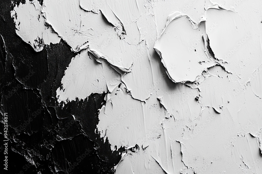 Aufkleber black and white paint texture. perfect for adding texture and depth to your design projects.